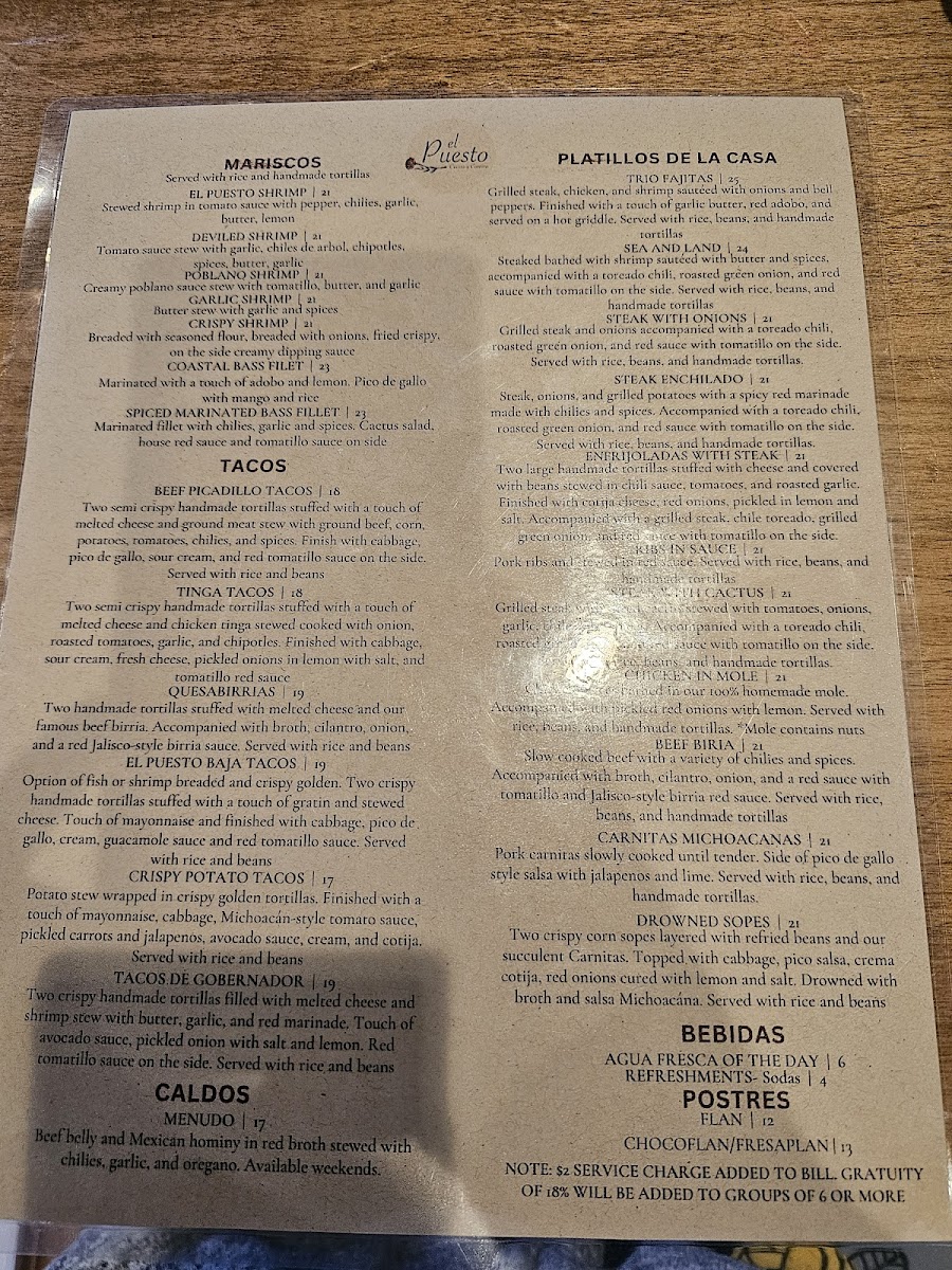Menu El Puesto Cocina Y Cantina-1
