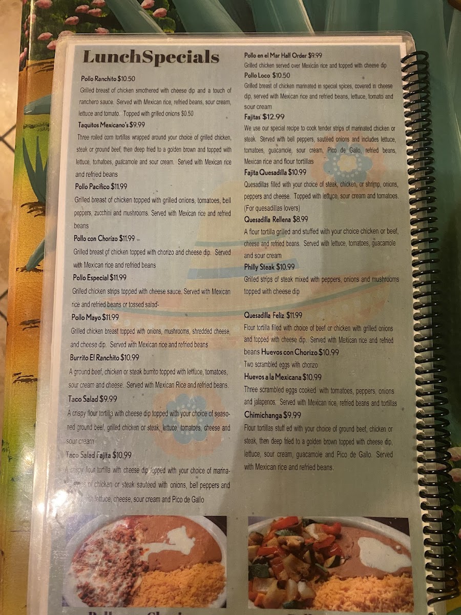 Menu El Ranchito Restaurant-1