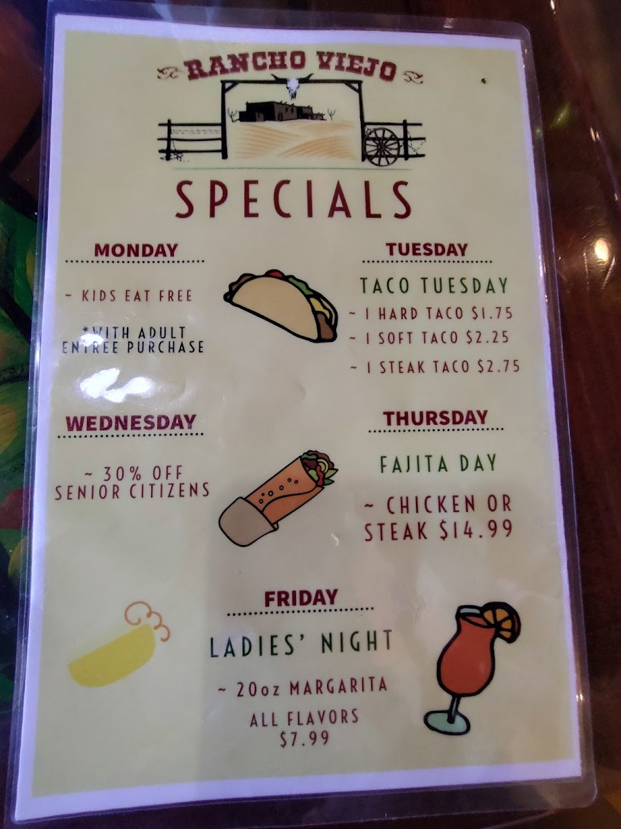 Menu El Rancho Viejo Mishawaka-2