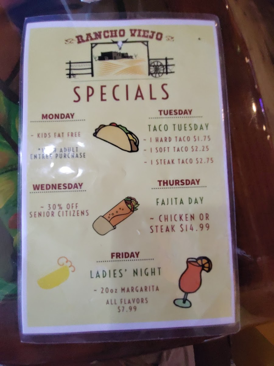 Menu El Rancho Viejo Mishawaka-3