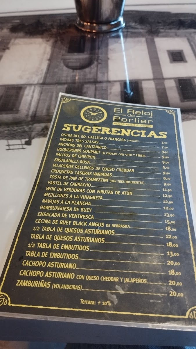 Menu El Reloj De Porlier-1