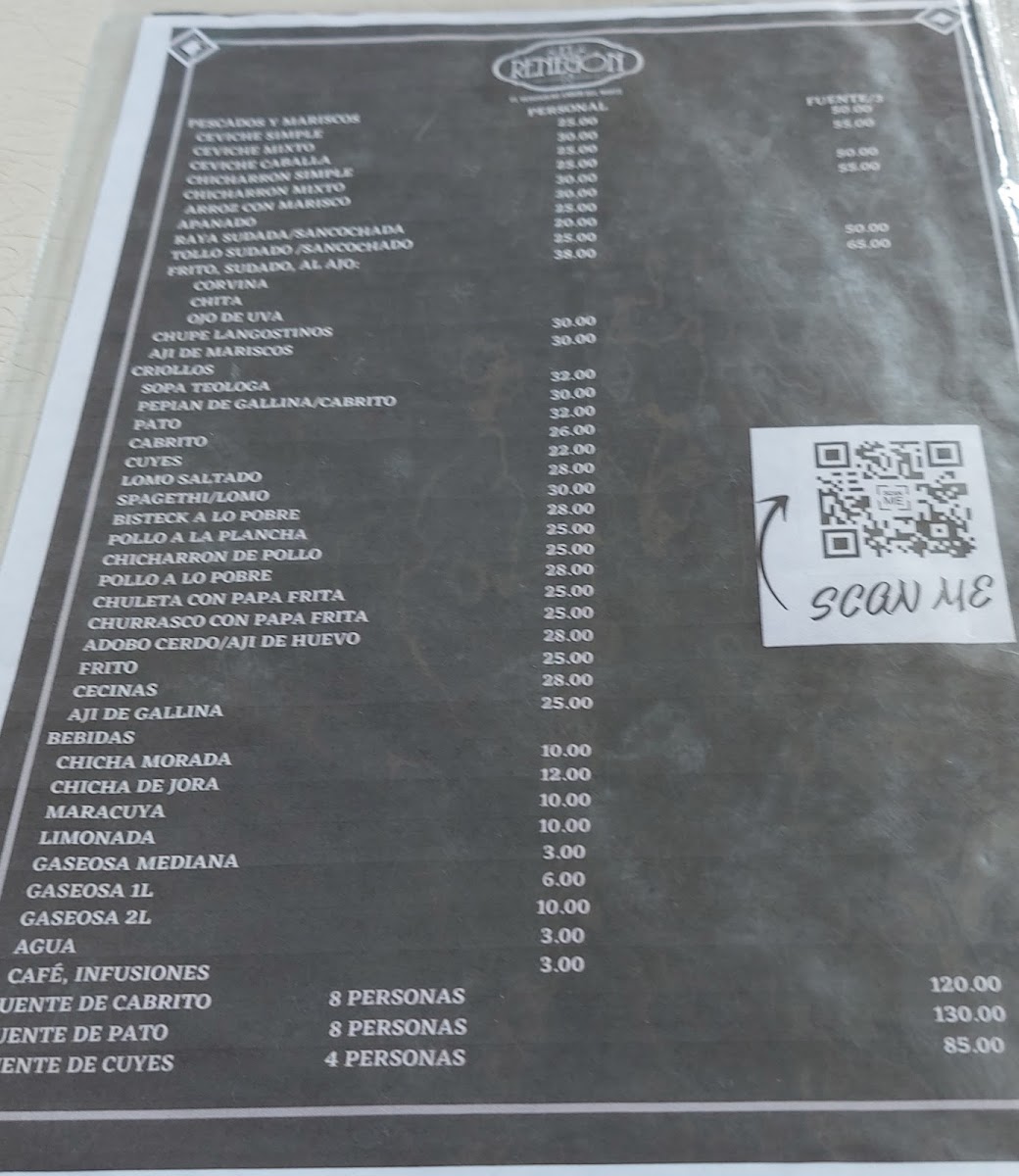 Menu El Renegon - Moche-10