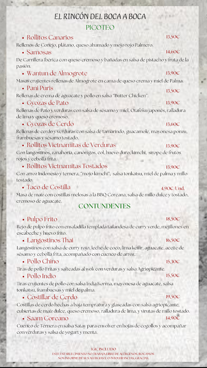 Menu El Rincon Del Boca A Boca-2