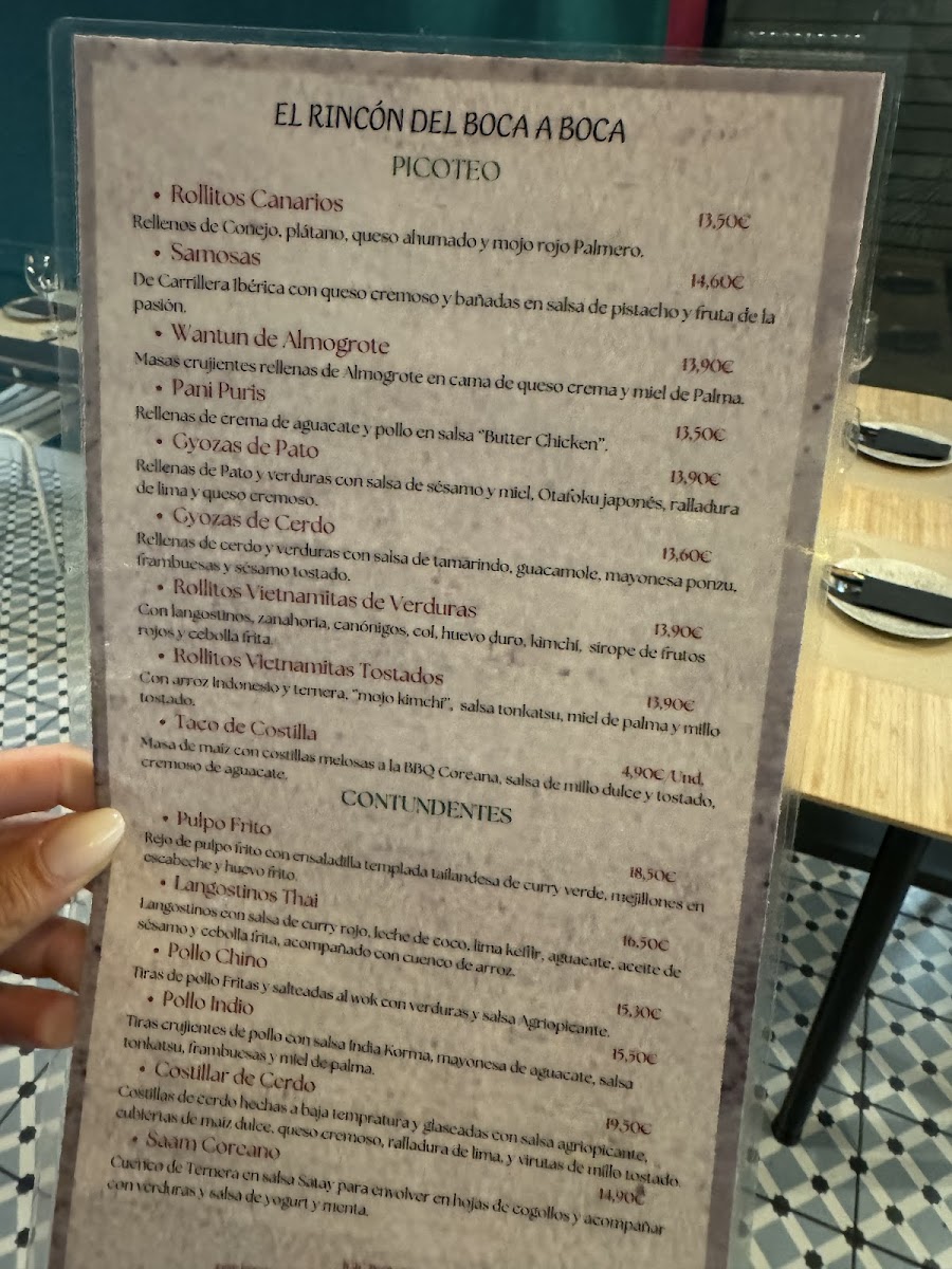Menu El Rincon Del Boca A Boca-7