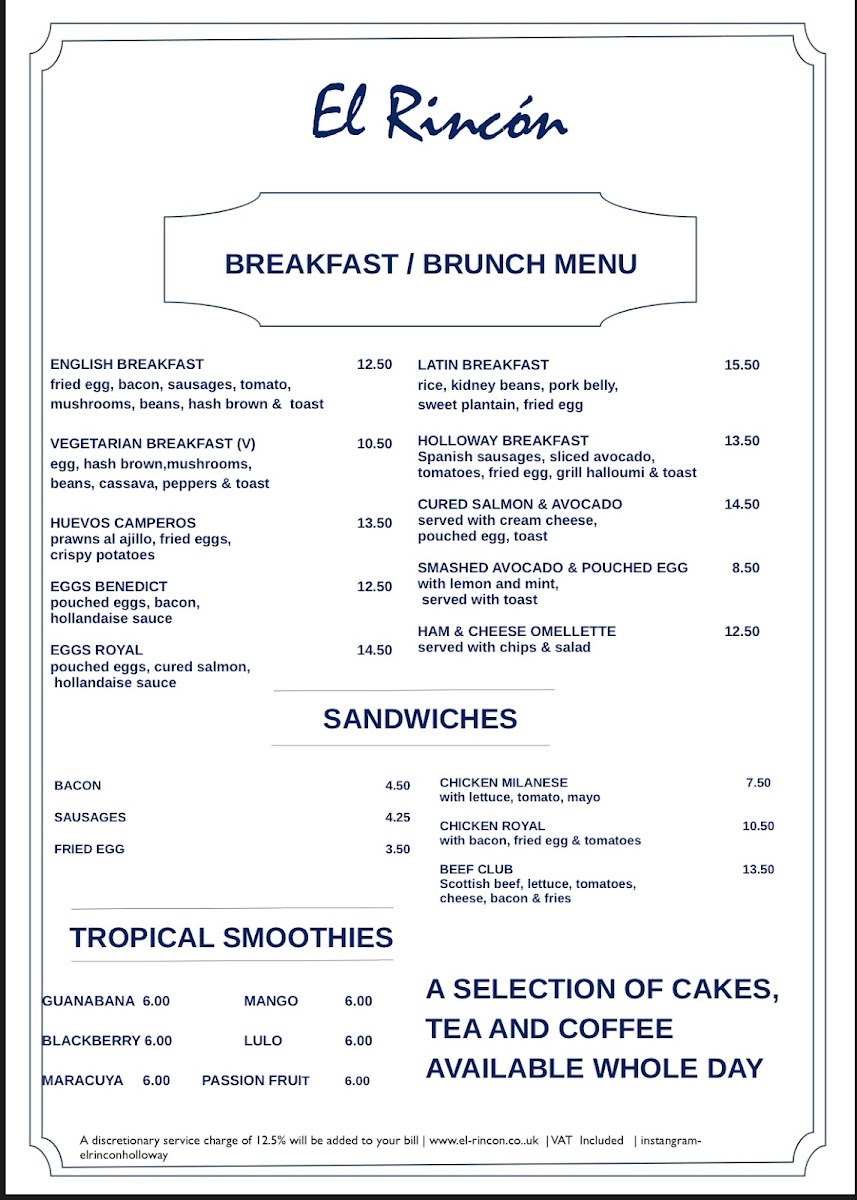 Menu El Rincon Kitchen London-3