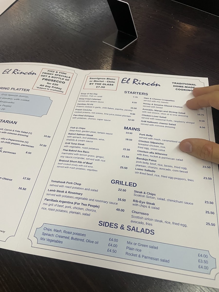 Menu El Rincon Kitchen London-4