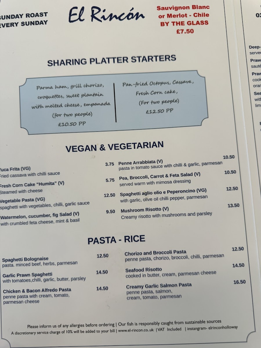 Menu El Rincon Kitchen London-6