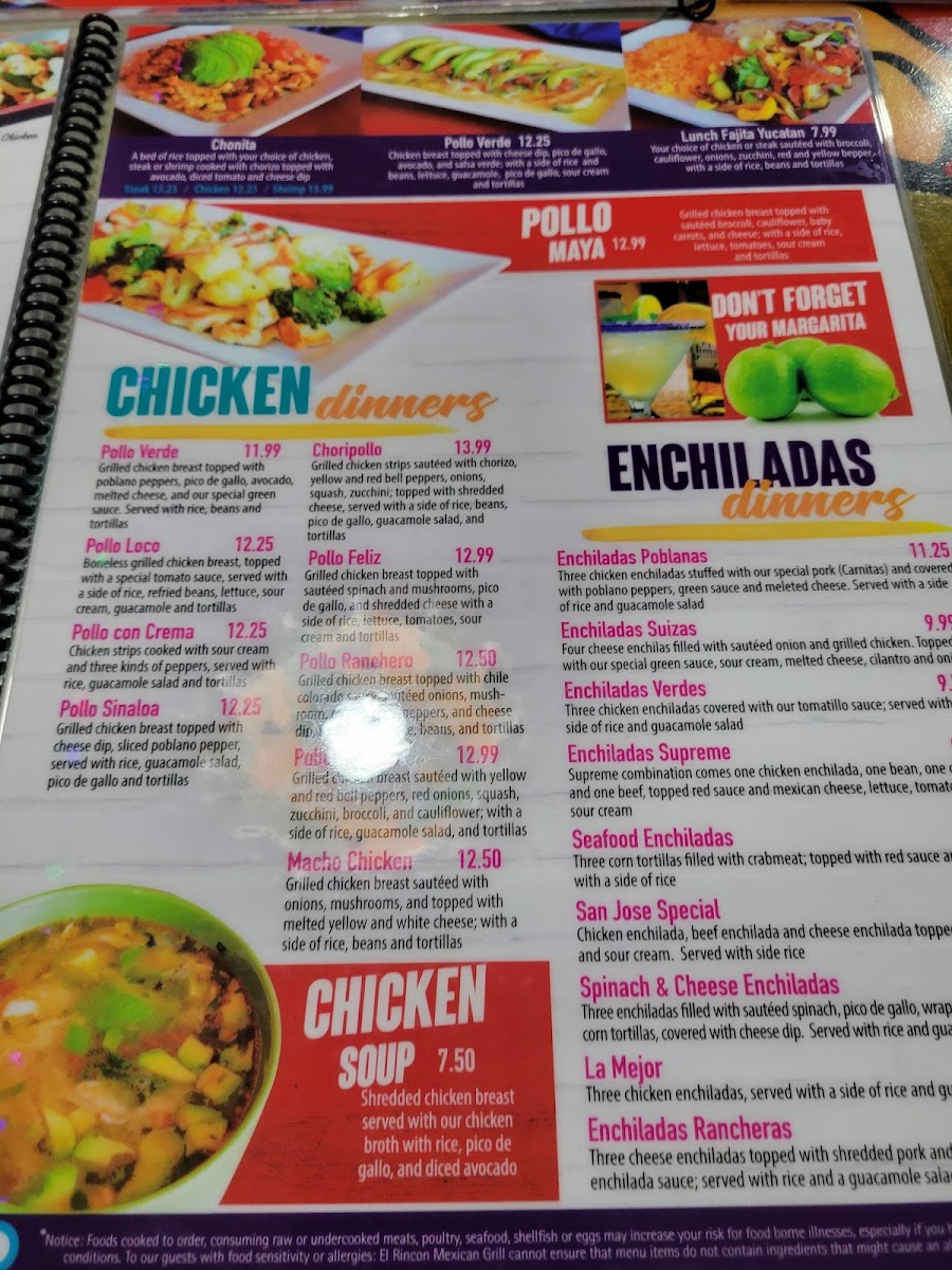 Menu El Rincon Mexican Restaurant-5