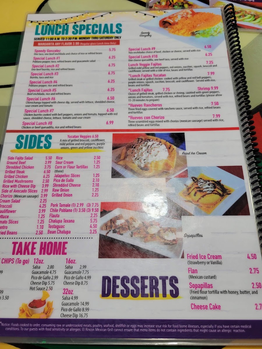 Menu El Rincon Mexican Restaurant-7