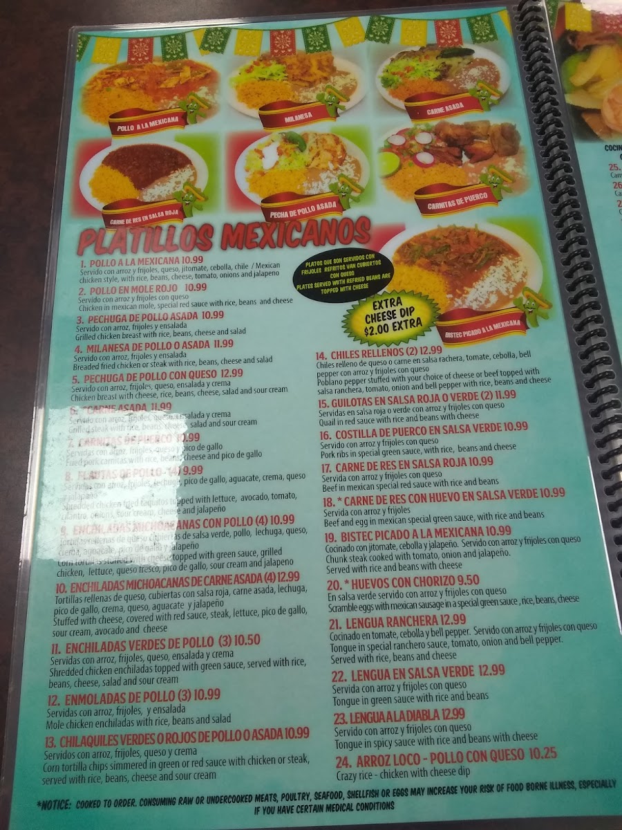 Menu El Rio Grande Restaurant-10