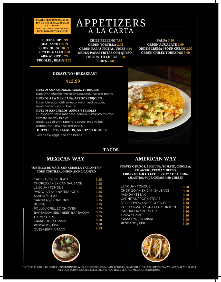 Menu El Rio Grande Restaurant-6