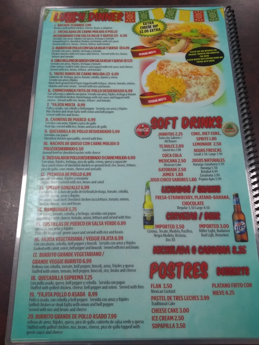 Menu El Rio Grande Restaurant-9