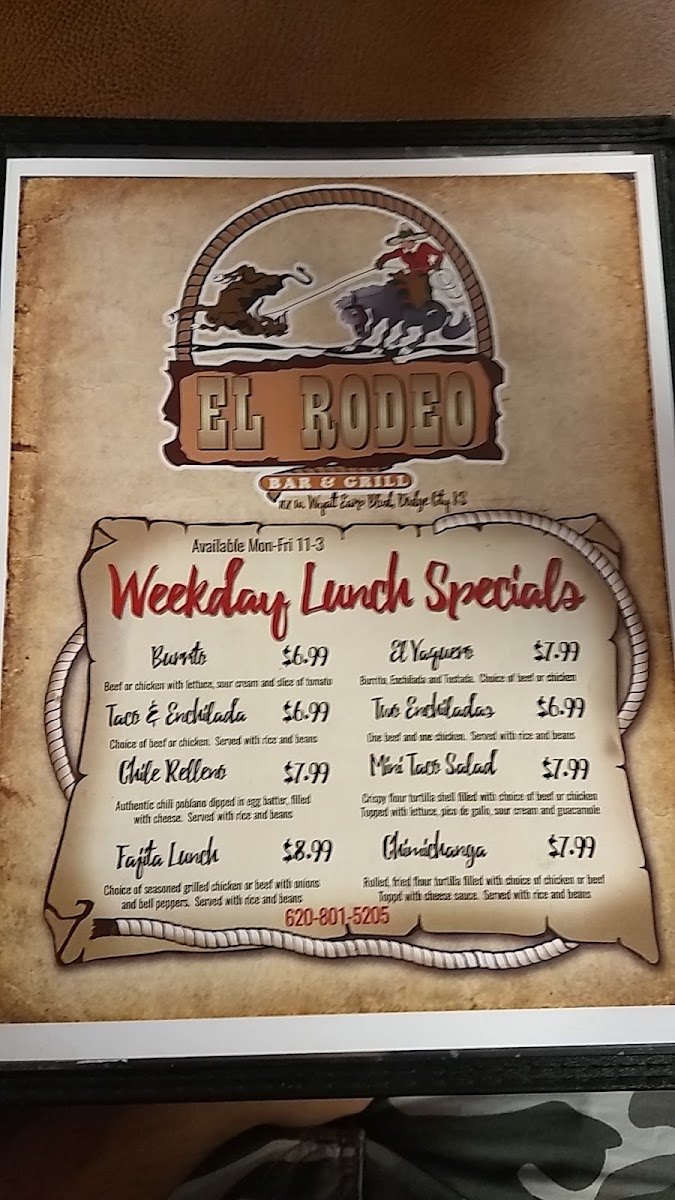 Menu El Rodeo Bar & Grill-10
