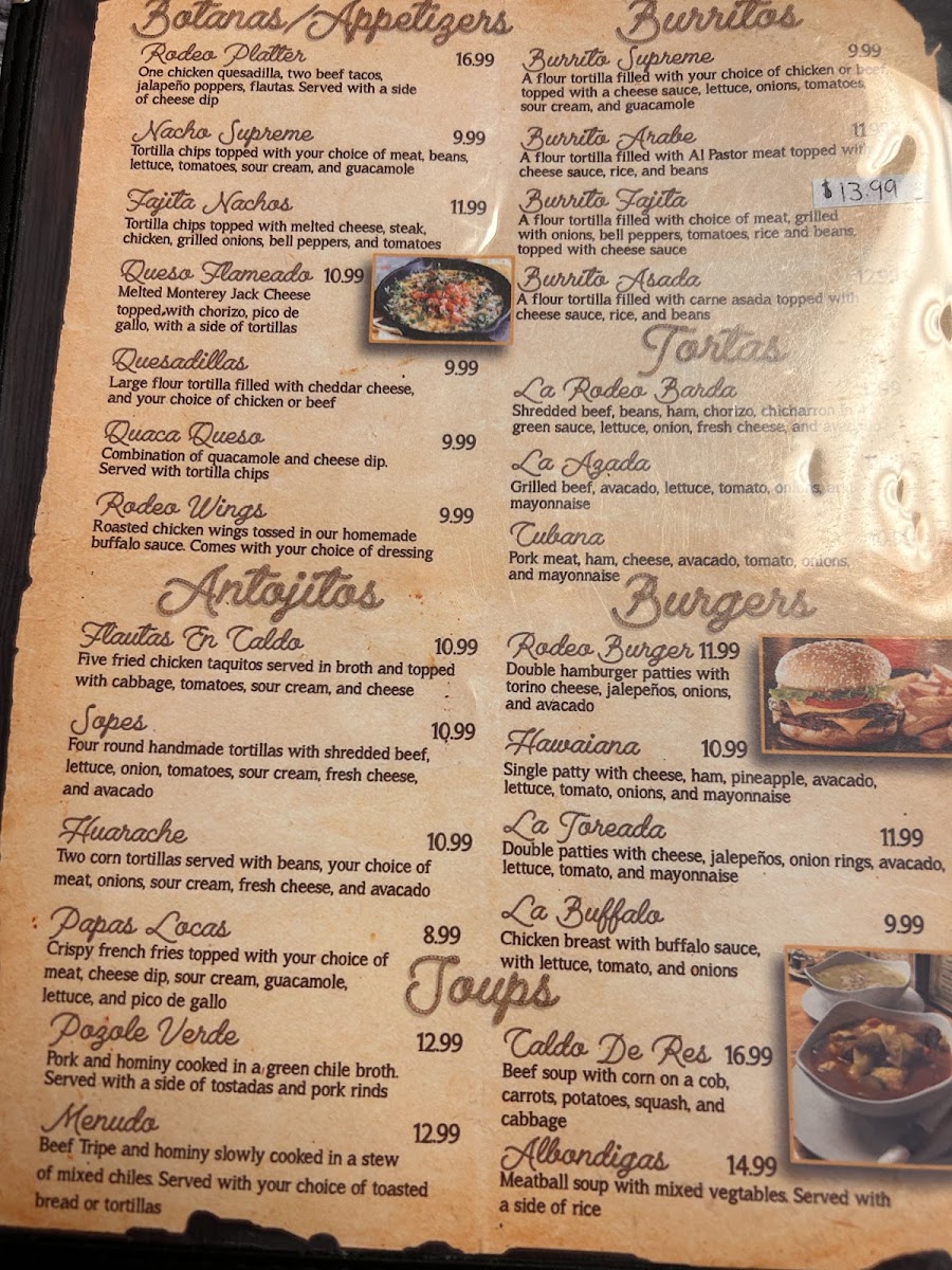 Menu El Rodeo Bar & Grill-2