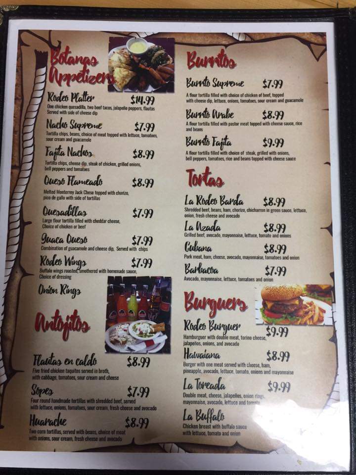 Menu El Rodeo Bar & Grill-8