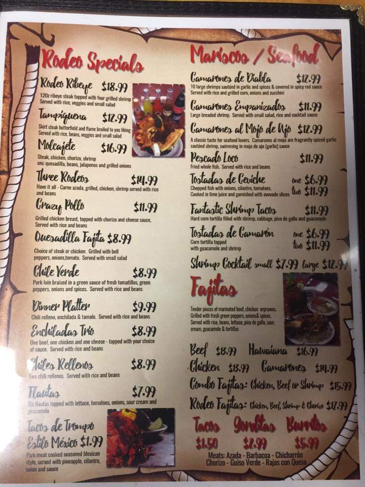 Menu El Rodeo Bar & Grill-9