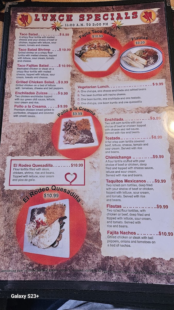 Menu El Rodeo Mexican Restaurant-2