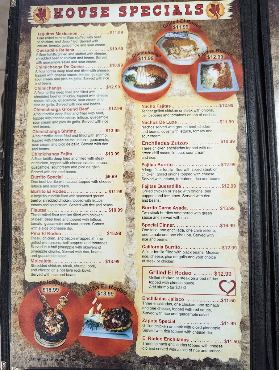 Menu El Rodeo Mexican Restaurant-3