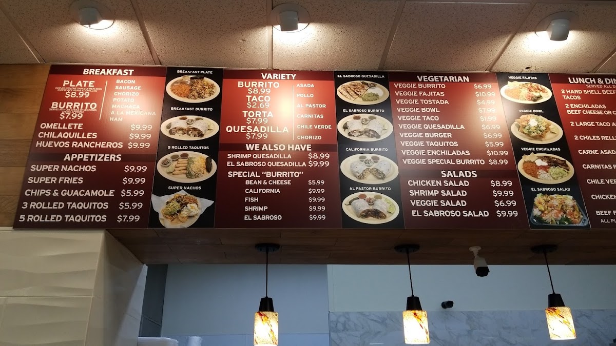Menu El Sabroso Mexican Grill & Seafood(Open)-4