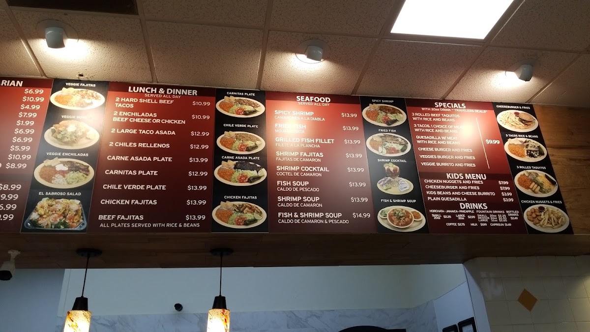 Menu El Sabroso Mexican Grill & Seafood(Open)-5