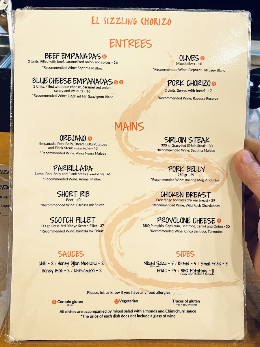 Menu El Sizzling Chorizo-6