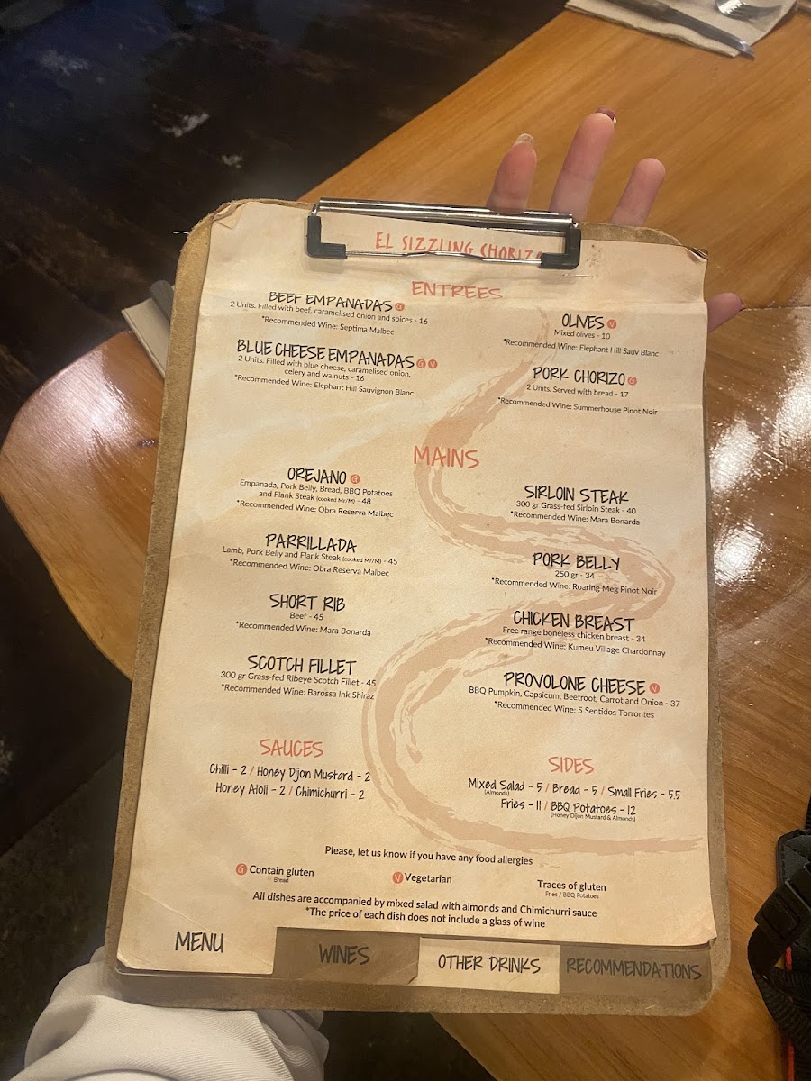 Menu El Sizzling Chorizo-9