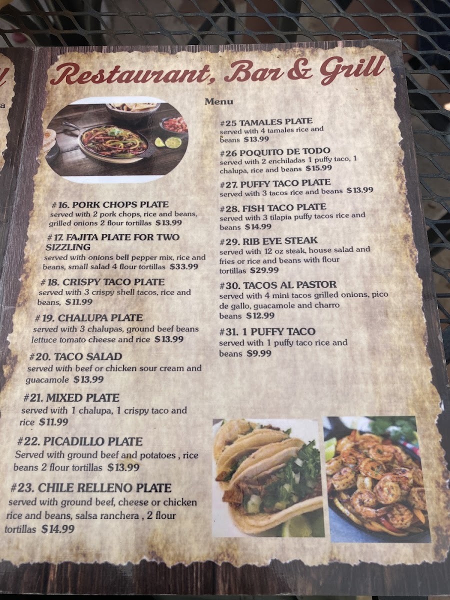 Menu El Sol De Mexico-3