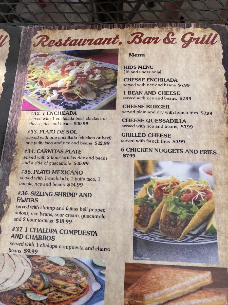 Menu El Sol De Mexico-5