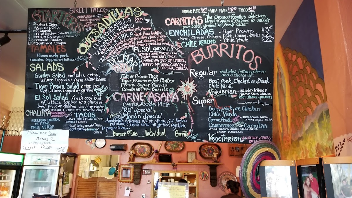 Menu El Sol Restaurant & Catering-6