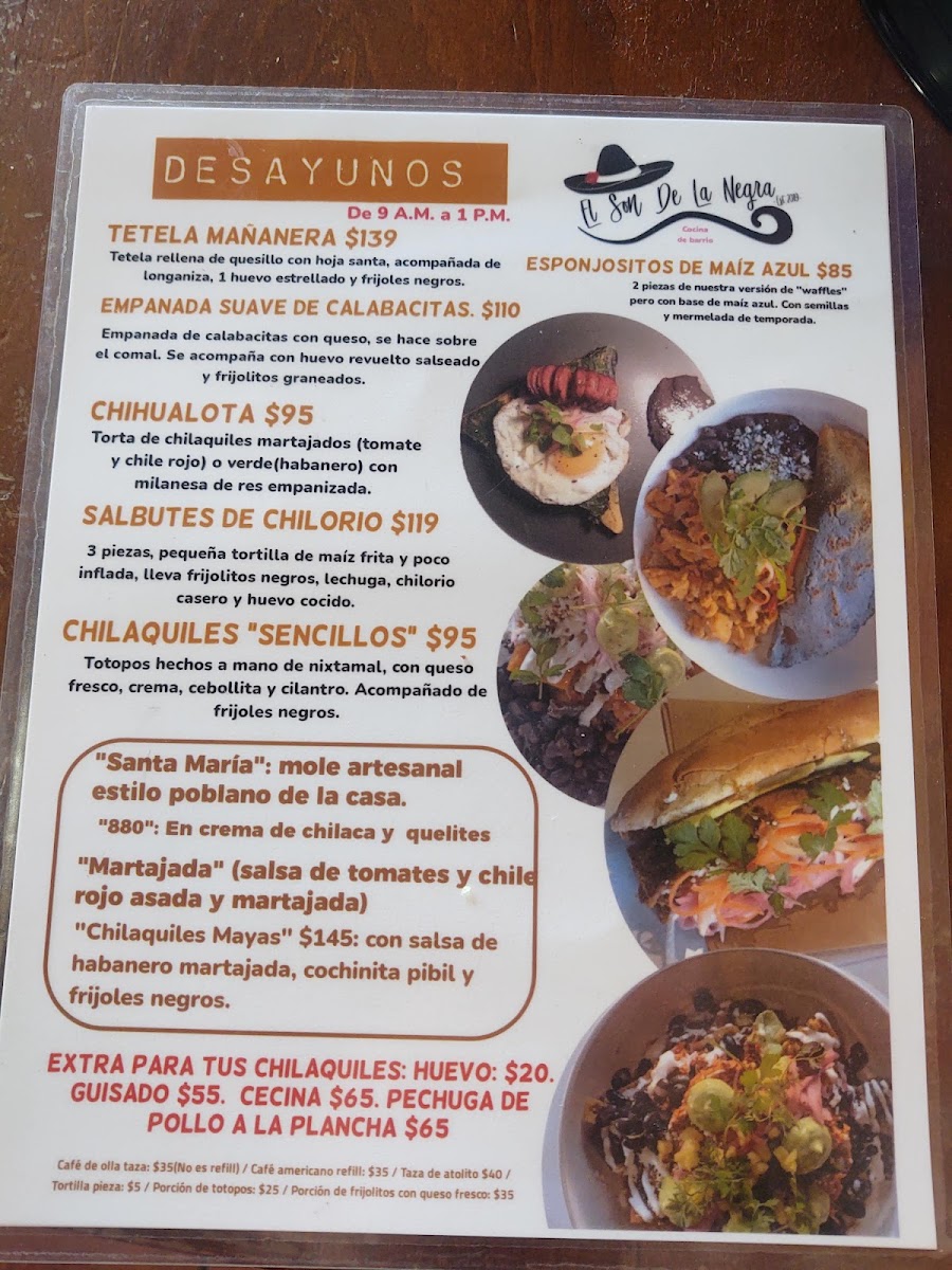 Menu El Son De La Negra-4