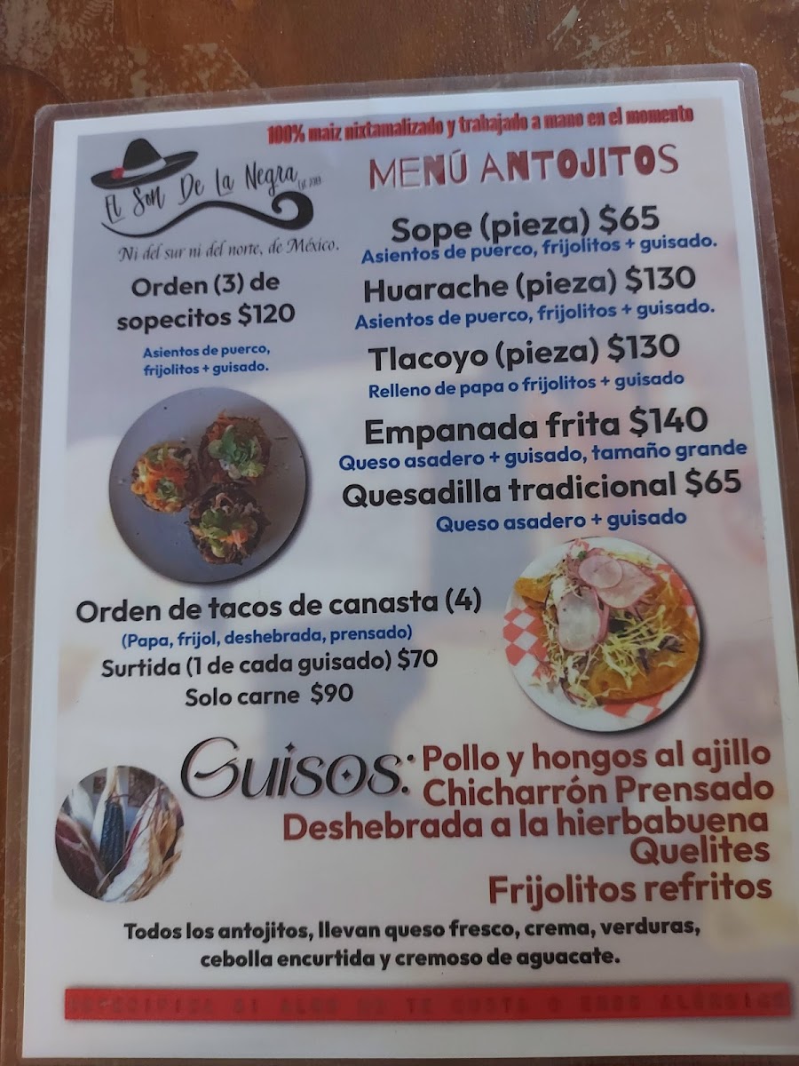 Menu El Son De La Negra-6