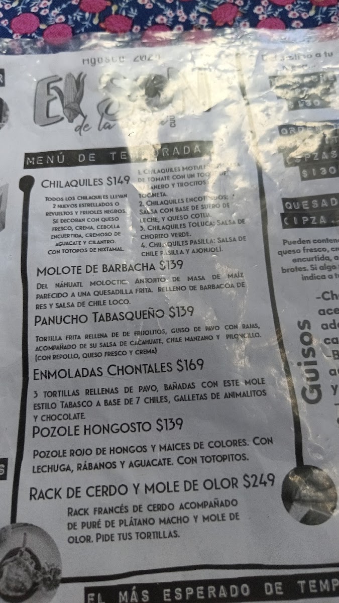 Menu El Son De La Negra-8
