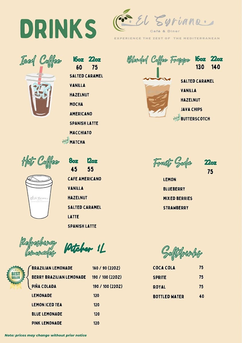 Menu El Syriano Café And Diner-5