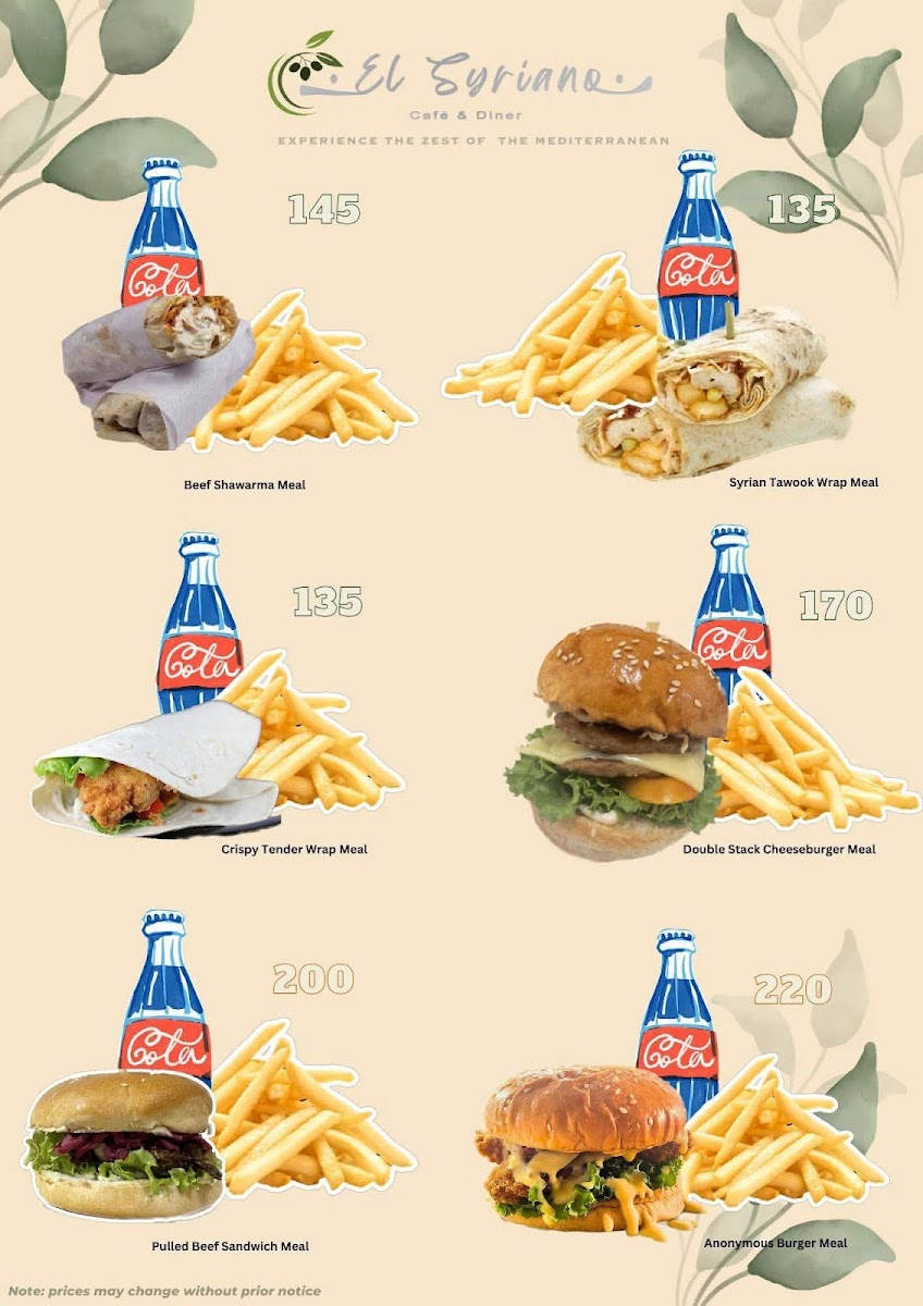 Menu El Syriano Café And Diner-9