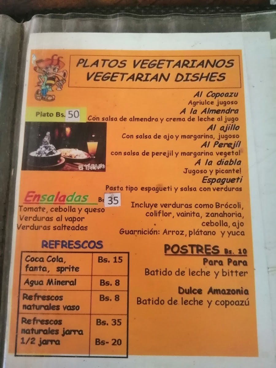 Menu El Tabano Pub-1