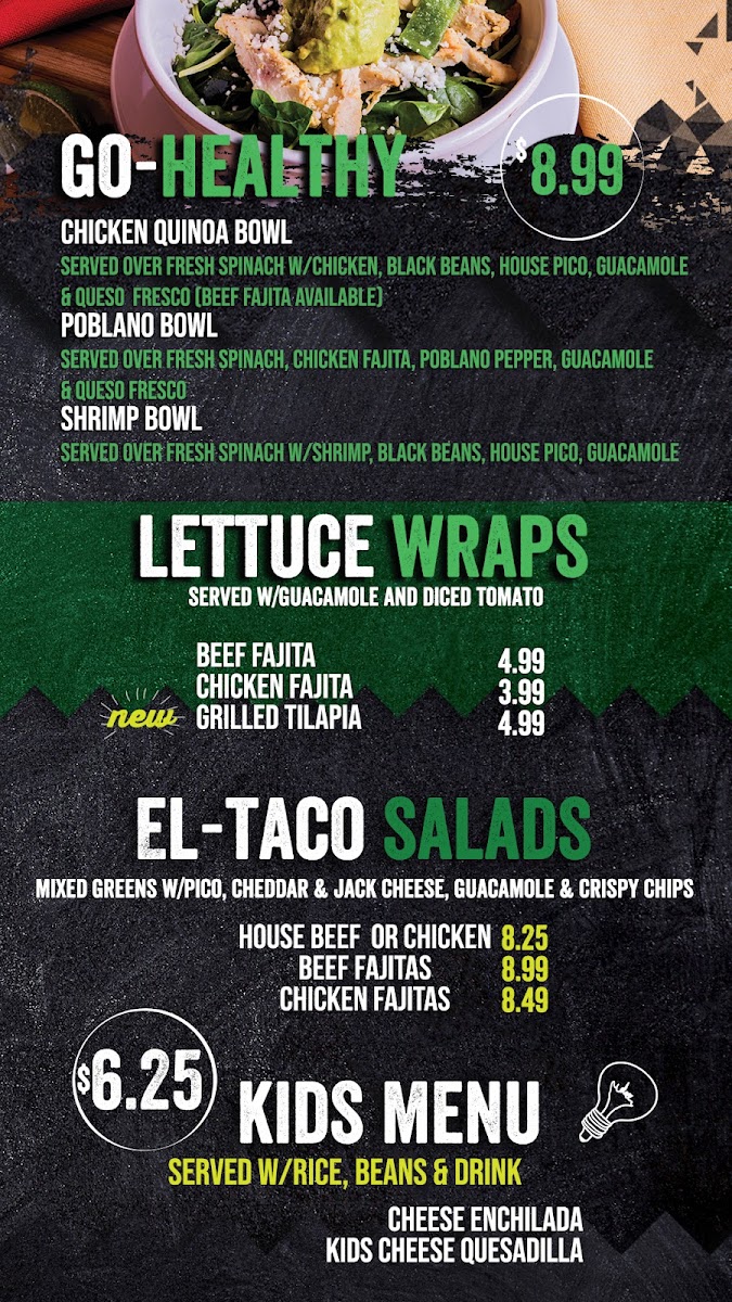 Menu El Taco Stone Oak-10
