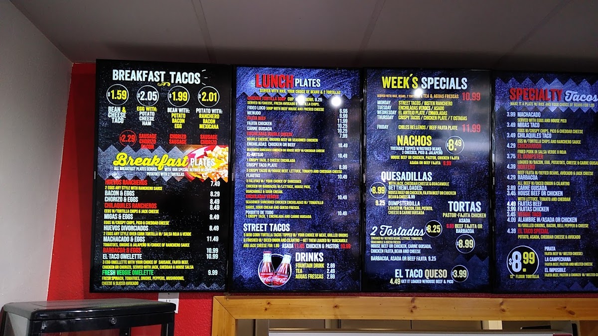 Menu El Taco Stone Oak-7