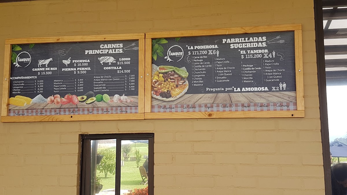 Menu El Tambor Calle 80-9