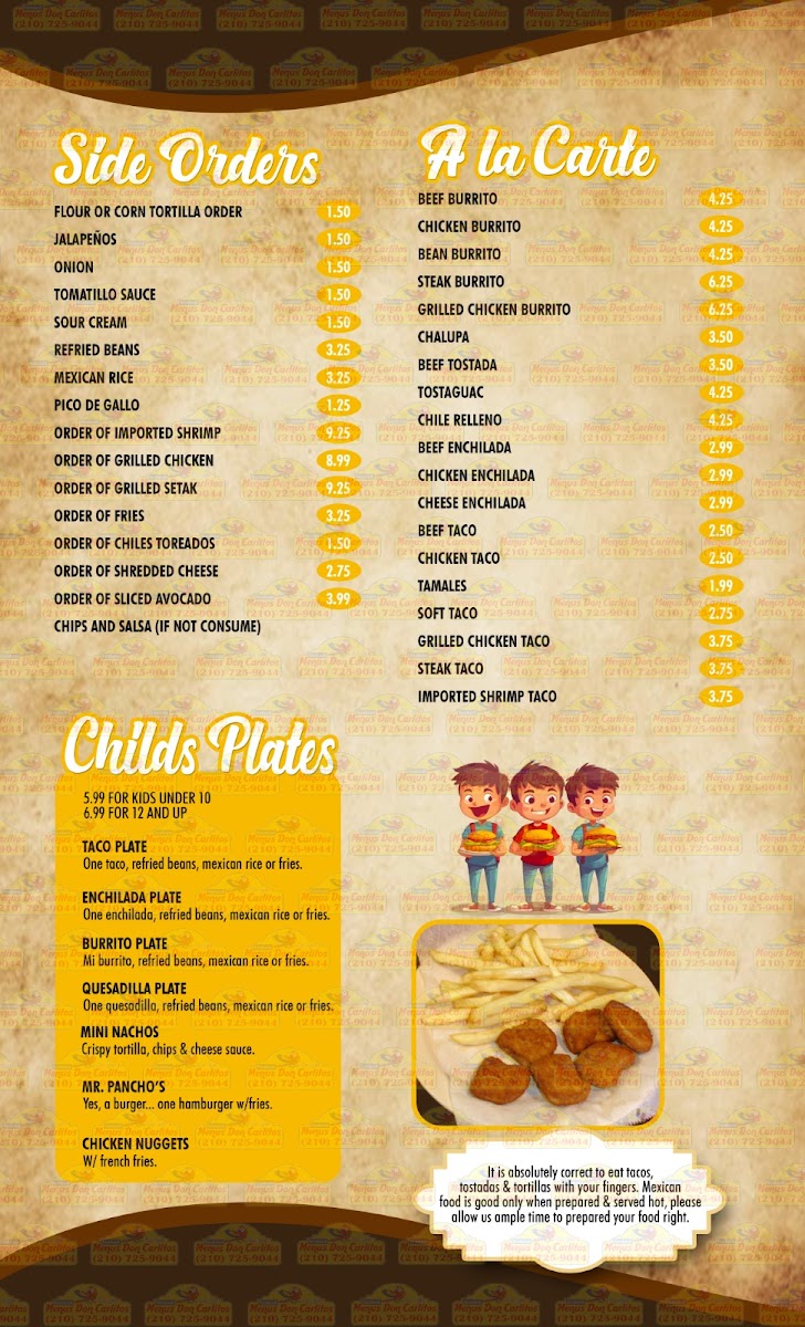 Menu El Tapatio Dos-6