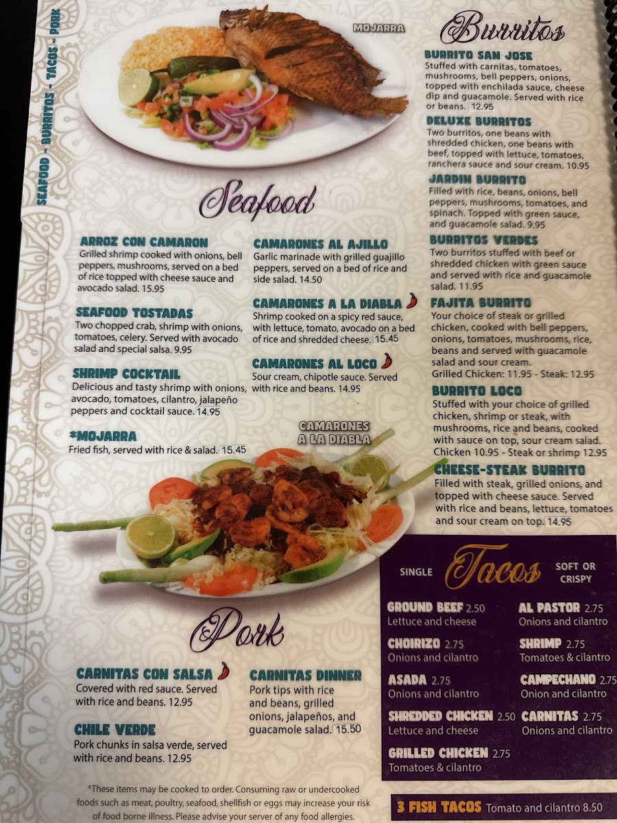 Menu El Tapatio Mexican Restaurant-3
