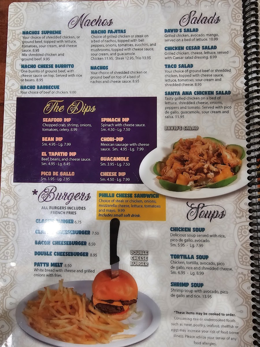 Menu El Tapatio Mexican Restaurant-9
