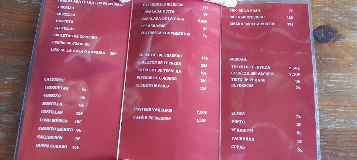 Menu El Tascon Cueva-4