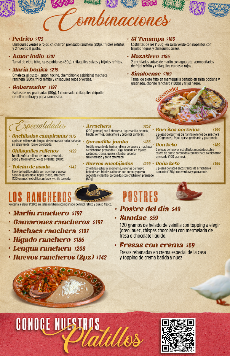 Menu El Tenampa Restaurante Campestre-1
