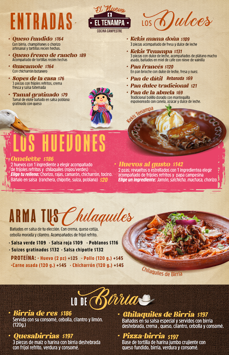 Menu El Tenampa Restaurante Campestre-2