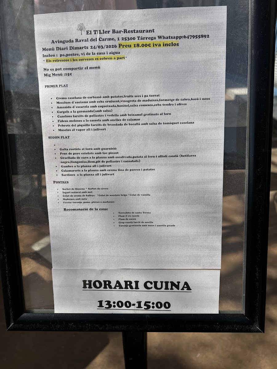 Menu El Til·ler-5