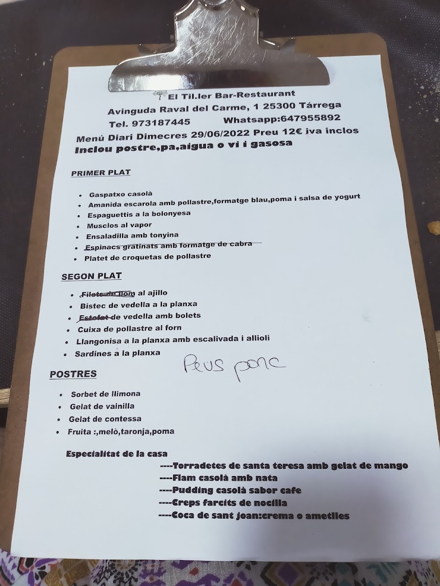 Menu El Til·ler-7