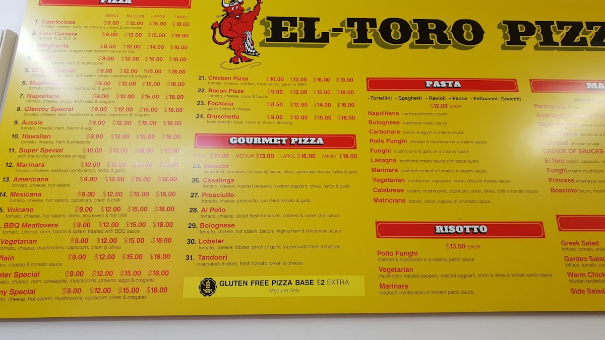 Menu El Toro Pizza Hadfield-3