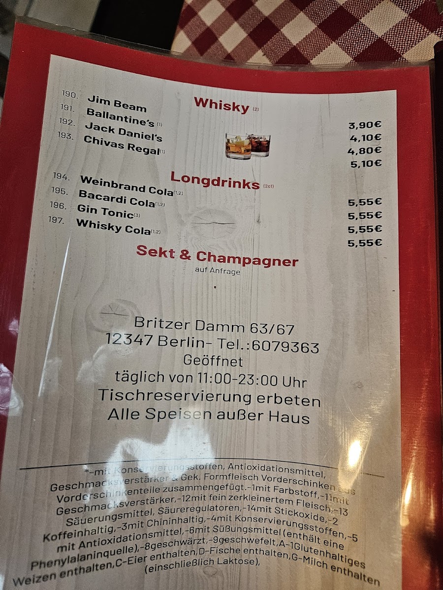 Menu El Toro-1