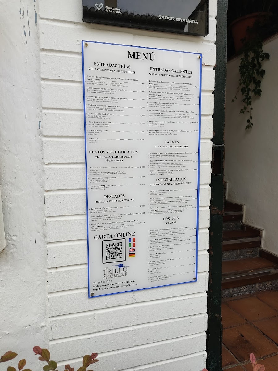 Menu El Trillo Restaurante Granada-5