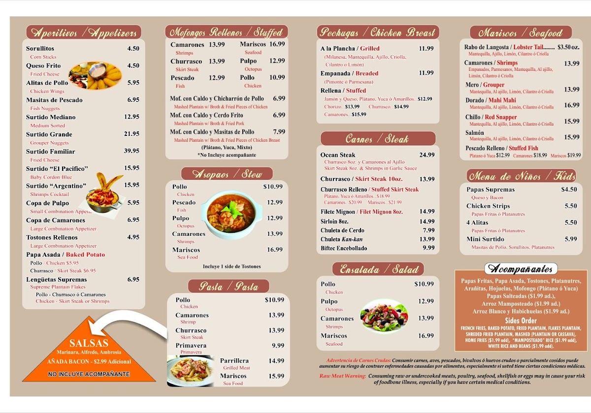 Menu El Tronco De Caro Bar & Rest-1